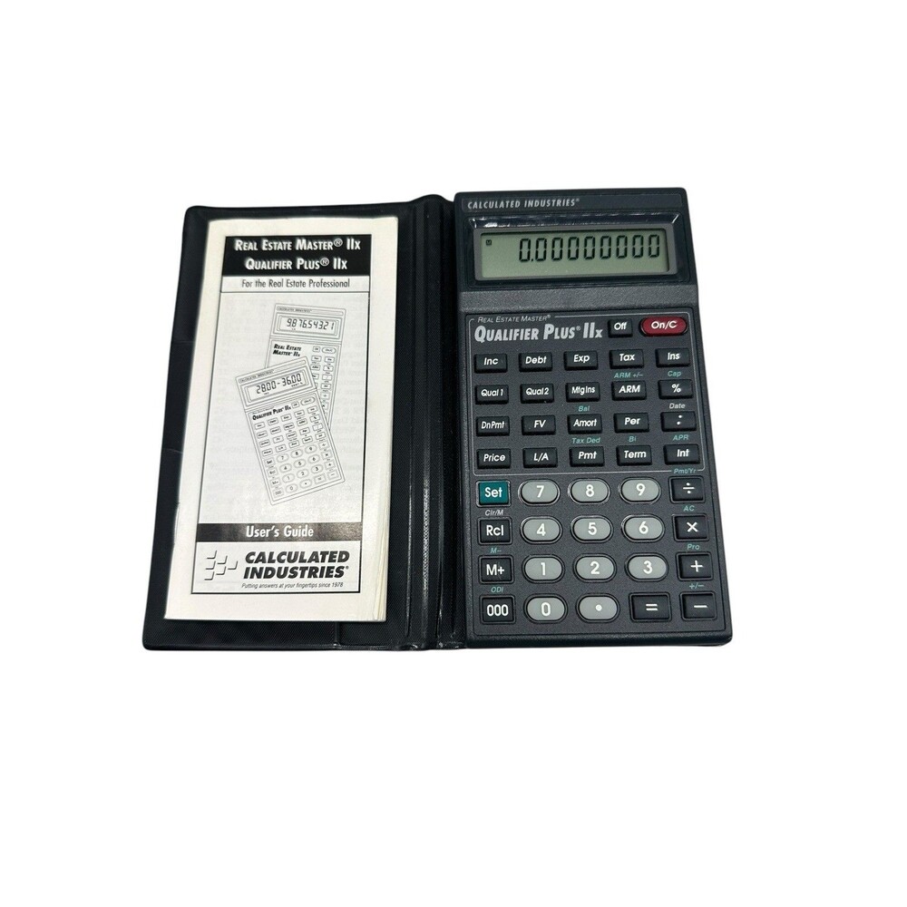 Real Estate Master IIx Qualifier Plus Calculator with Manual Vintage